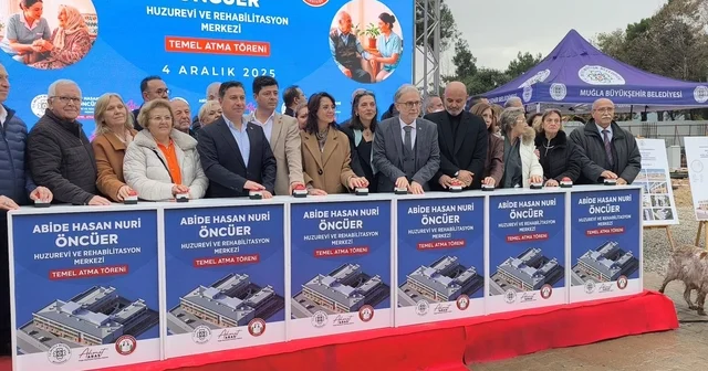 Hasan Nuri ve Abide Öncüer Huzurevi nin temeli dualarla atıldı Muğla Haberleri