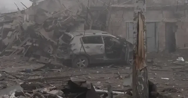 Rusya dan Ukrayna ya hava saldırısı: 8 yaralı VİDEO İZLE