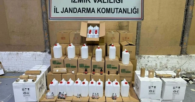 Yılbaşı öncesi İzmir de 2 bin 850 litre sahte etil alkol ele geçirildi İzmir Haberleri
