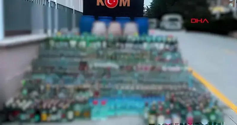 81 ilde Alkollü içki kaçakçılığı ve sahteciliğine yönelik operasyon; 169 şüpheli hakkında işlem yapıldı