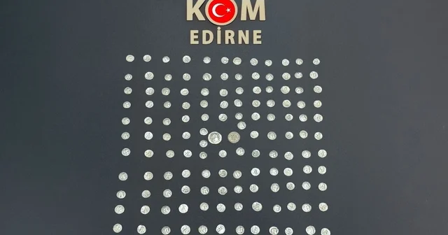 Edirne de Helenistik döneme ait çok sayıda gümüş sikke ele geçirildi; 2 tutuklama Edirne Haberleri