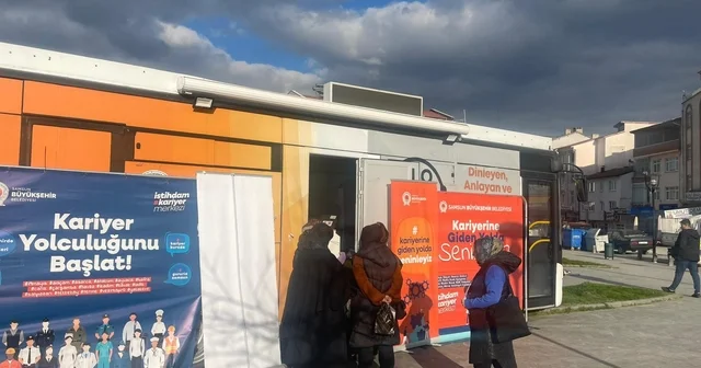 Ladik te İstihdam ve Kariyer Merkezi mobil aracı hizmet verdi Samsun Haberleri