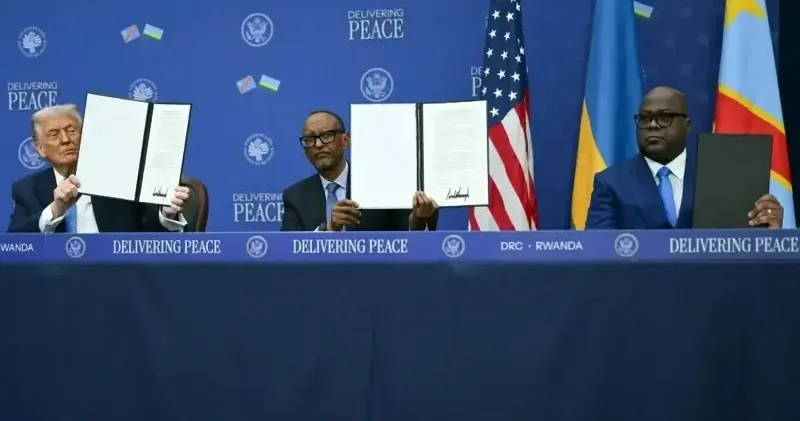 Trump ın ev sahipliğinde Kongo ile Ruanda arasında barış anlaşması imzalandı Dünya Haberleri
