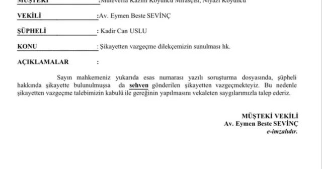 Kazım Koyuncu nun mirasçısı Niyazi Koyuncu öğretmen hakkındaki telif şikayetini geri çekti Adana Haberleri