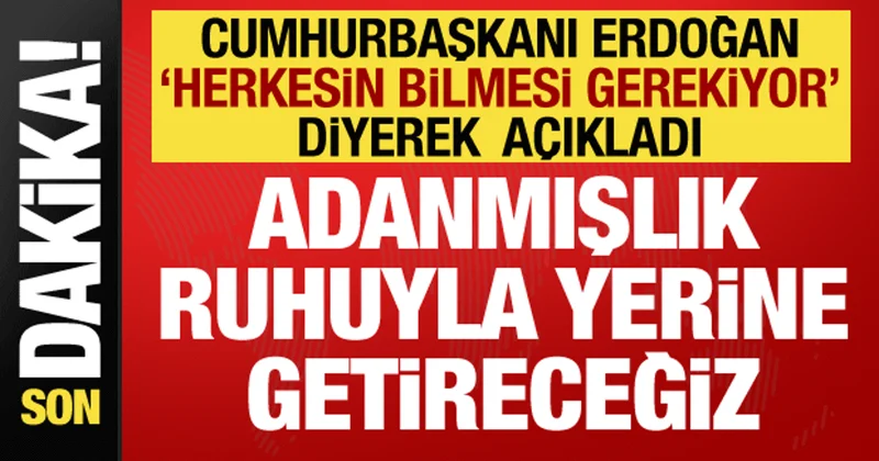 Cumhurbaşkanı Erdoğan duyurdu: İkinci eylem planı hazırlıkları başladı