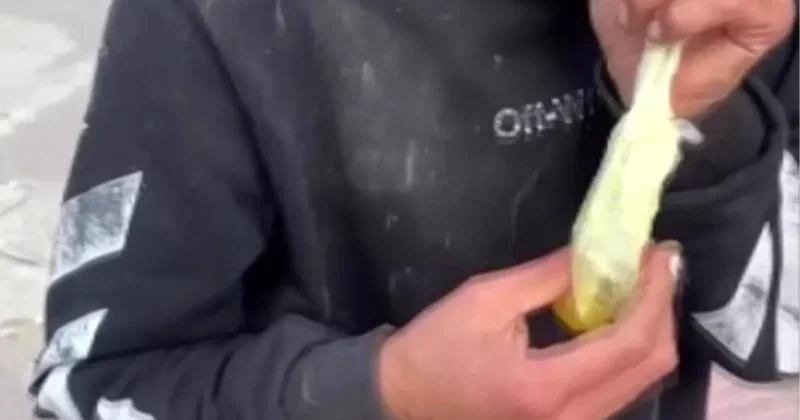 Adana da Bali Çeken Genç İstyansız Haliyle Gündemde