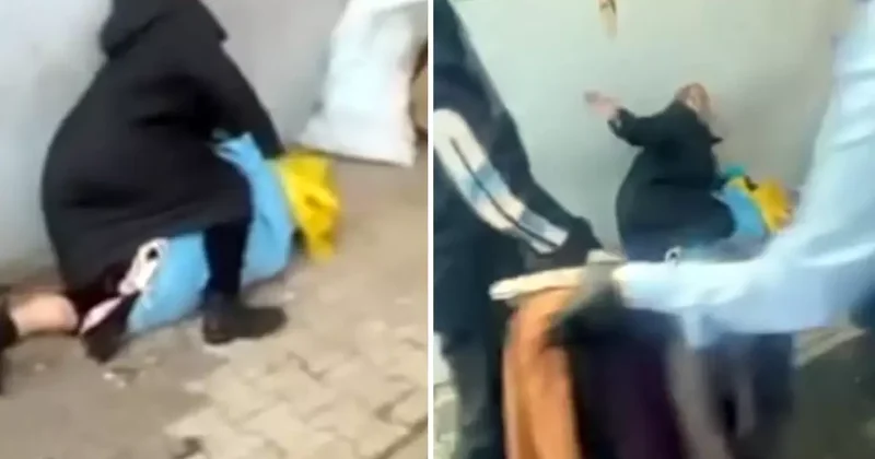 Sancaktepe de yürek sızlatan görüntü! Zabıtalara Yeter diye yalvardı