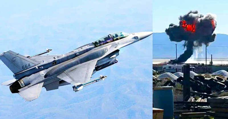 ABD ye ait F 16 düştü