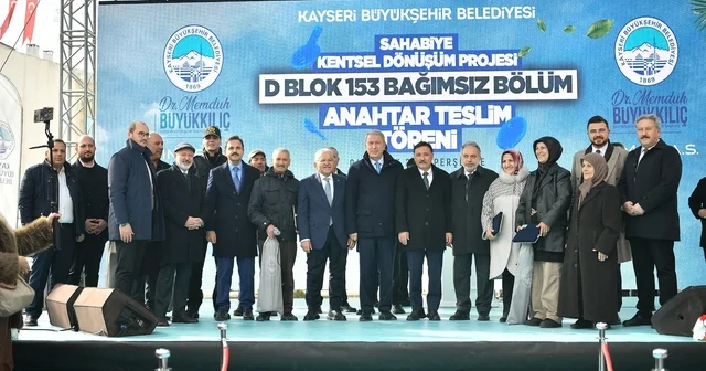 Sahabiye de anahtarları teslim eden Başkan Büyükkılıç: Kayseri belediyeciliği icraat üretir Kayseri Haberleri