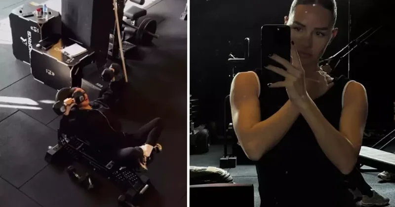 Yasemin Ergene den sosyal medyayı sallayan spor pozları