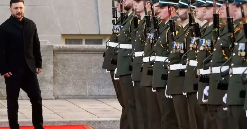 Zelenskiy ye İrlanda ziyaretinde olay yaratan karşılama!