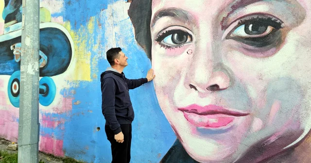 Andrea Minguzzi, oğlunun duvara çizilen resmini görünce gözyaşlarını tutamadı Edirne Haberleri