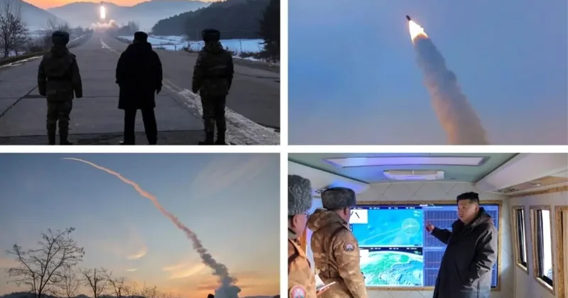 Tüm dünya ABD yi konuşurken Kim yine rahat durmadı: Füzeleri peş peşe ateşledi