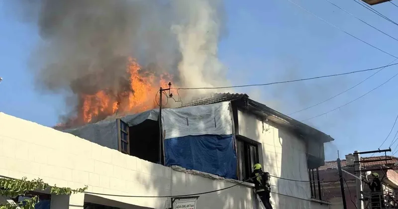 Müstakil evde korkutan yangın