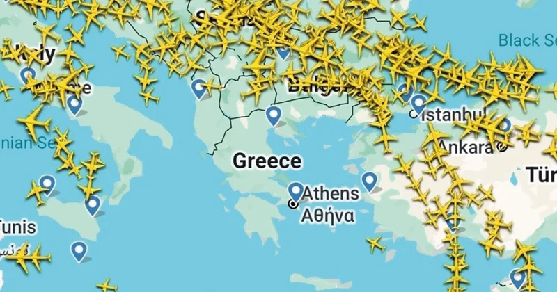 İstanbul hava sahasında Yunanistan trafiği
