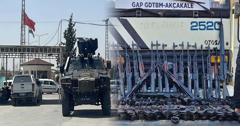 Suriye den Türkiye ye sokmak istediler! 52 Kalaşnikofa el konuldu