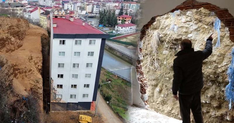 Heyelandan odaların toprak dolduğu binanın mührü söküldü!