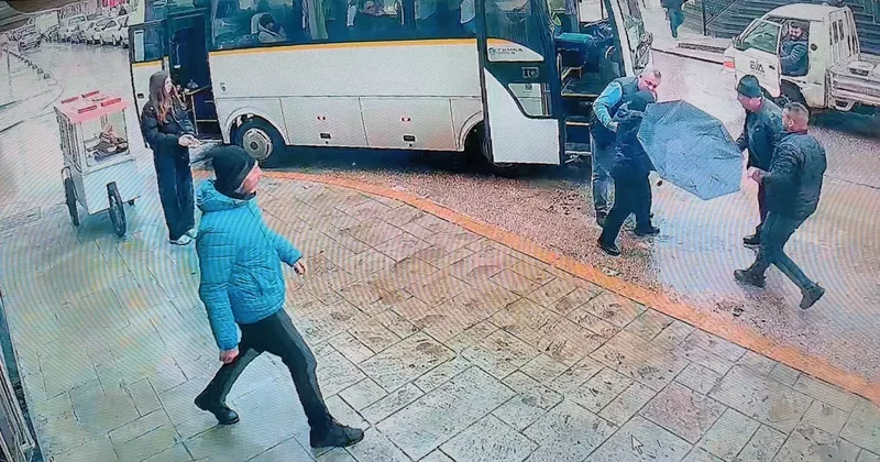 Keşan da Kadın Minibüsün Altında Kaldı