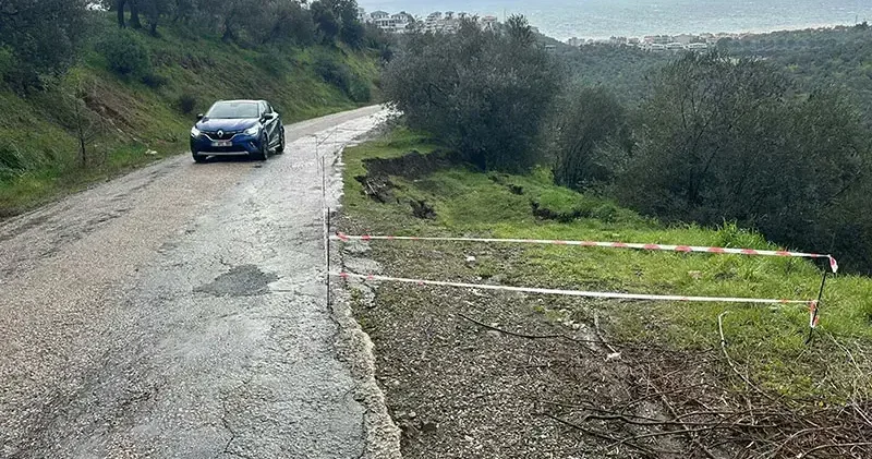 Çanakkale de sağanak hayatı olumsuz etkiledi