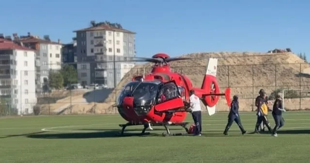 Malatya da ambulans helikopter 70 yaşındaki hasta için havalandı Malatya Haberleri