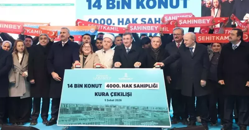 Gaziantep Büyükşehir den miting gibi kura çekimi!