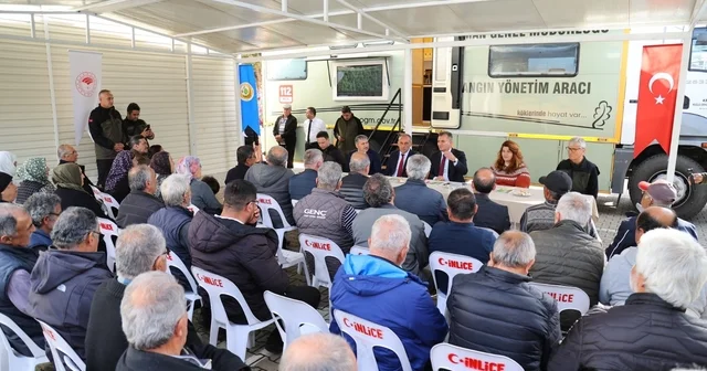 Orman yangınlarına karşı köylerde seferberlik Vatandaşlar yangınlara karşı bilgilendirildi Muğla Haberleri