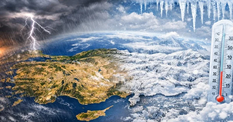 Çok kuvvetli sağanak ve kar geliyor: Meteoroloji il il açıkladı