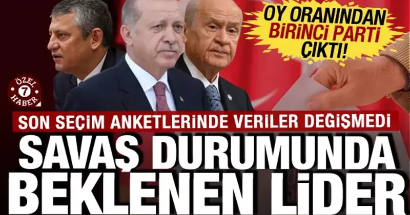 Oy oranında birinci çıktı: Türkiye nin savaş durumunda görmek istediği lider...