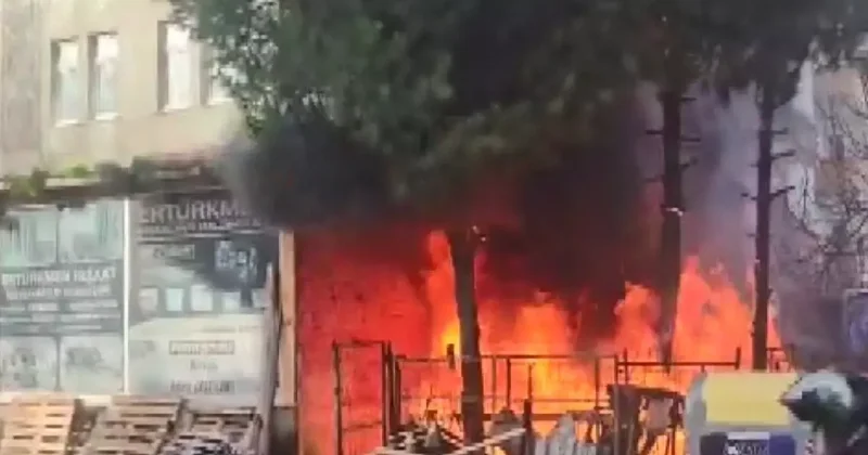 Ordu’da iş yeri deposunda yangın