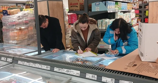 Hisarcık ta satışa sunulan ürünlere yönelik denetim yapıldı Kütahya Haberleri