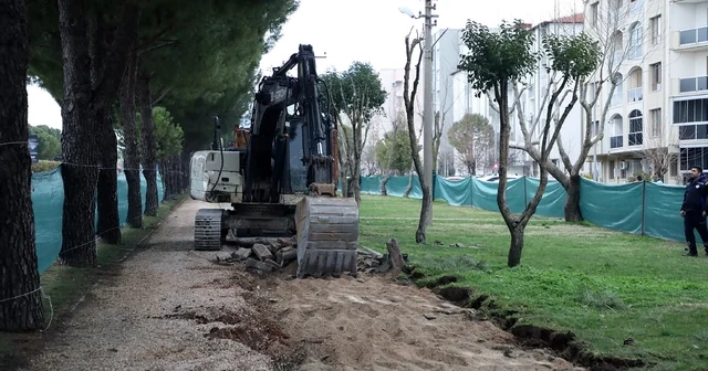 Menteşe Atatürk Bulvarında yürüyüş ve bisiklet yolları yenileniyor Muğla Haberleri