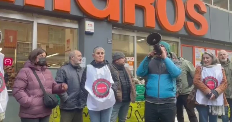 Migros depo işçilerine Hopa’dan destek