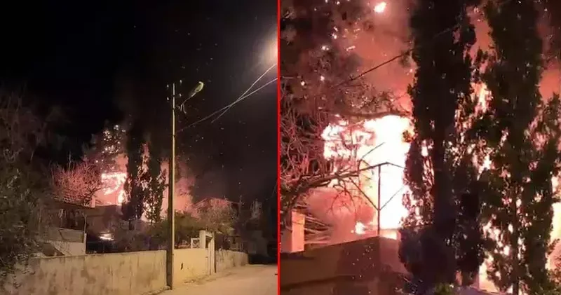 Adana da ev yangını