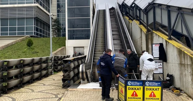 Yürüyen merdiven ve asansörlerde periyodik bakım sürüyor Kocaeli Haberleri