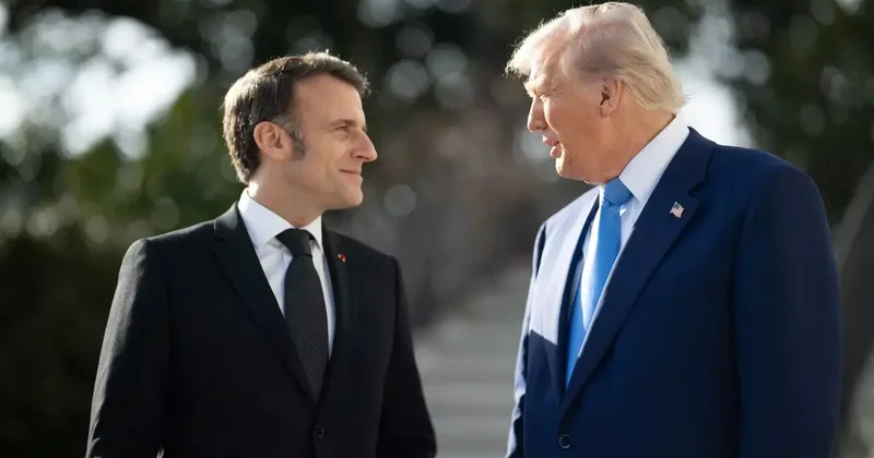 Macron ve Trump tan savaş teması