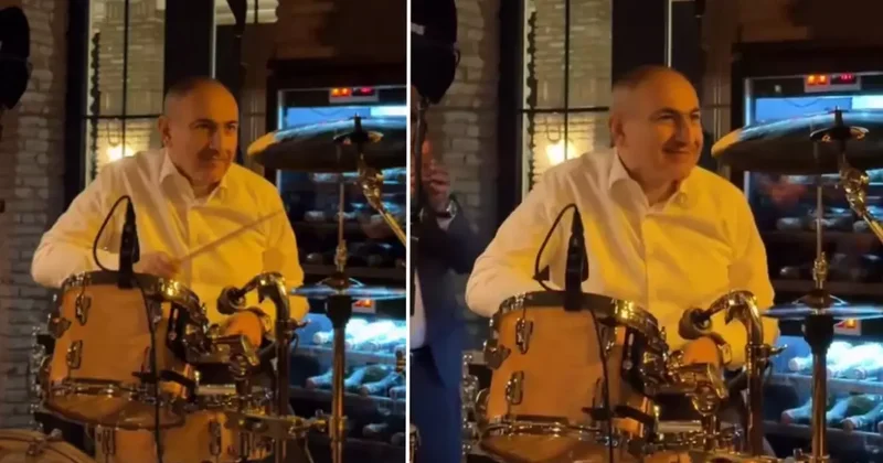 Komşusu yangın yeri, Paşinyan eğlencede