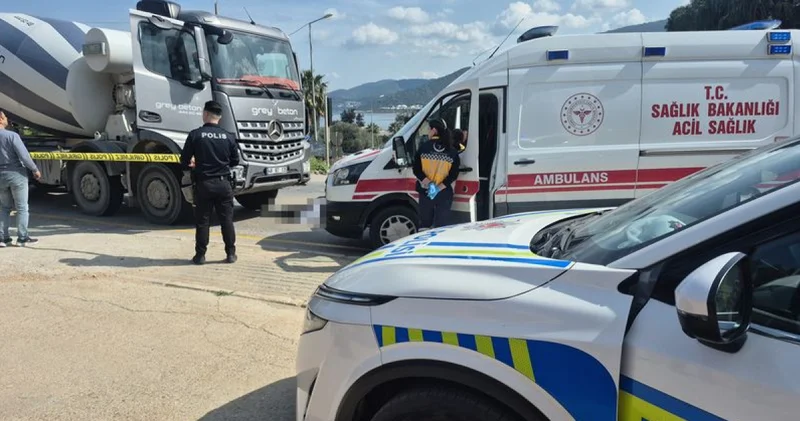 Son dakika: Muğla’da yolun karşısına geçmeye çalışan adama beton mikseri çarptı Son dakika haberleri