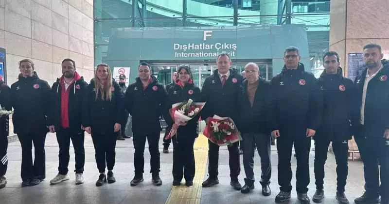 Avrupa Şampiyonası’nda 7 madalya alan milli atıcılar Ankara’ya döndü