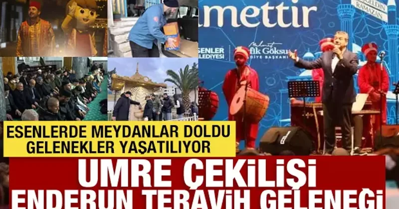 Esenler’de Ramazan coşkusu: Meydanlar doldu, sofralar paylaşıldı, gelenekler yaşatılıyor