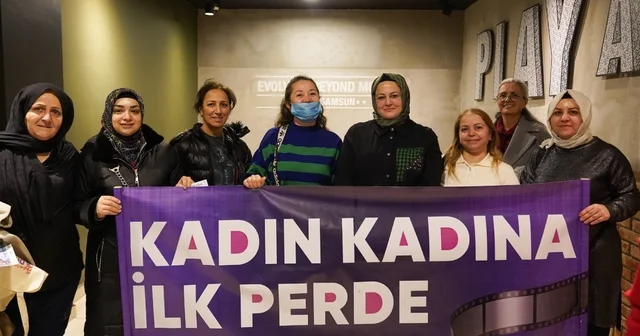 Atakum da kırsaldan merkeze 150 kadın sinema ile buluştu Samsun Haberleri
