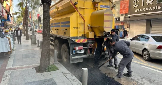 Çayırova nın en işlek caddesinde asfalt onarımı yapıldı Kocaeli Haberleri