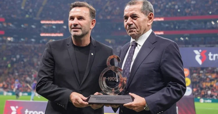 Galatasaray da Dursun Özbek ve Okan Buruk tan şampiyonluk sözü!