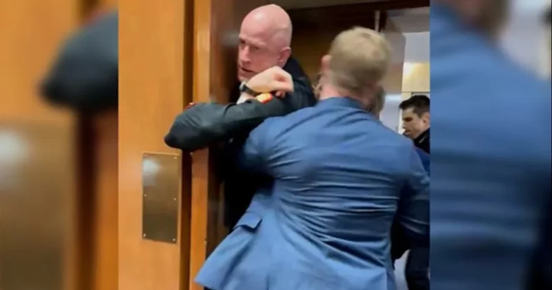 Kongre de İran protestosuna sert müdahale: Eski askerin kolu kırıldı Sözcü Gazetesi