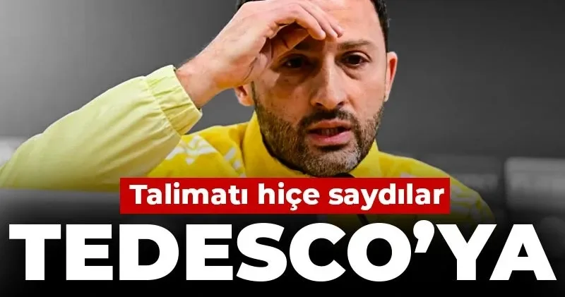Tedesco yu kimse dinlemedi