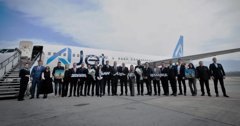 AJet, İstanbul ve Ankara dan Tiran’a sefer başlattı