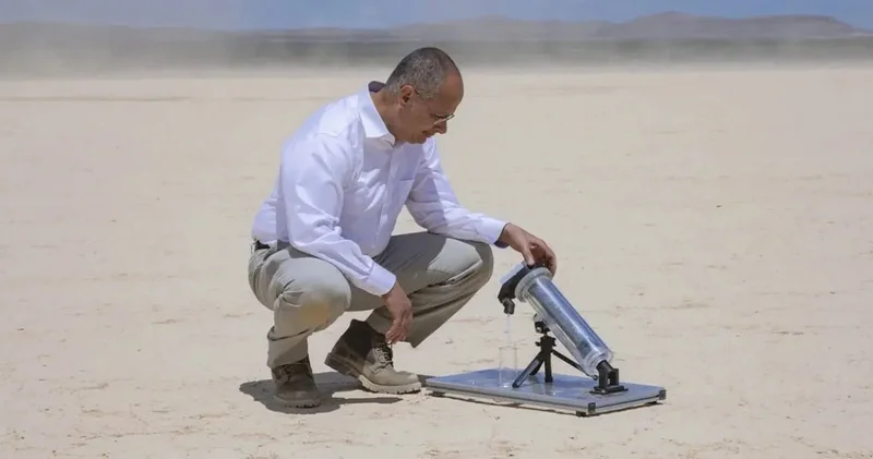 Küresel su kıtlığına çare olabilir: Çöl havasından içme suyu üretiyor