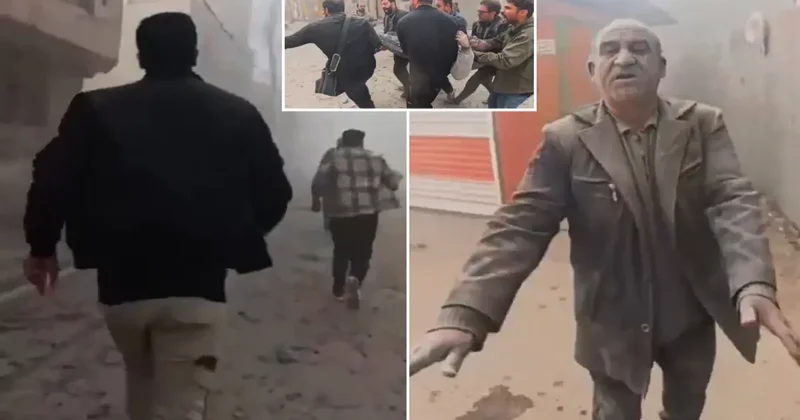 Film değil gerçek! Füzelerin vurduğu şehirde can pazarı yaşandı