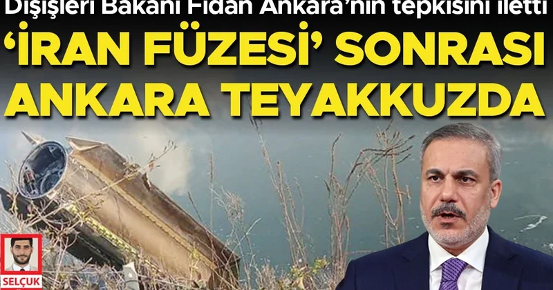 ‘İran füzesi’ sonrası Ankara teyakkuzda