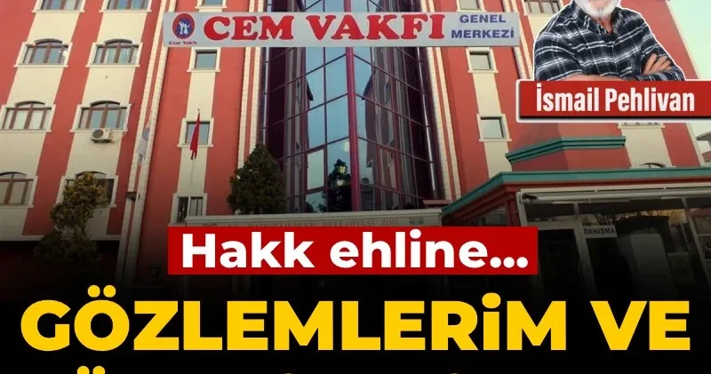 Hakk ehline…Gözlemlerim ve önerilerim (2)