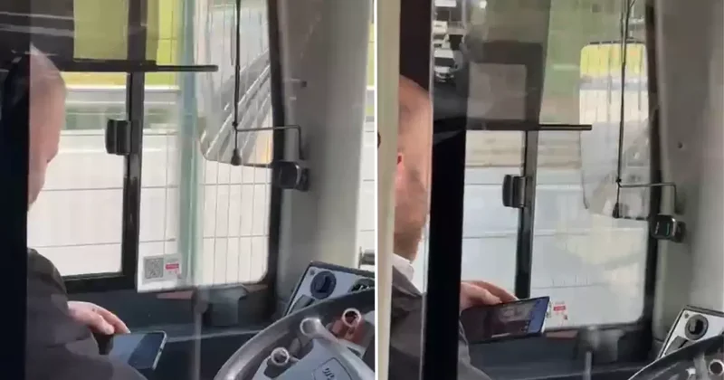 Metrobüs şoförü direksiyon başında video izledi, facianın eşiğinden dönüldü